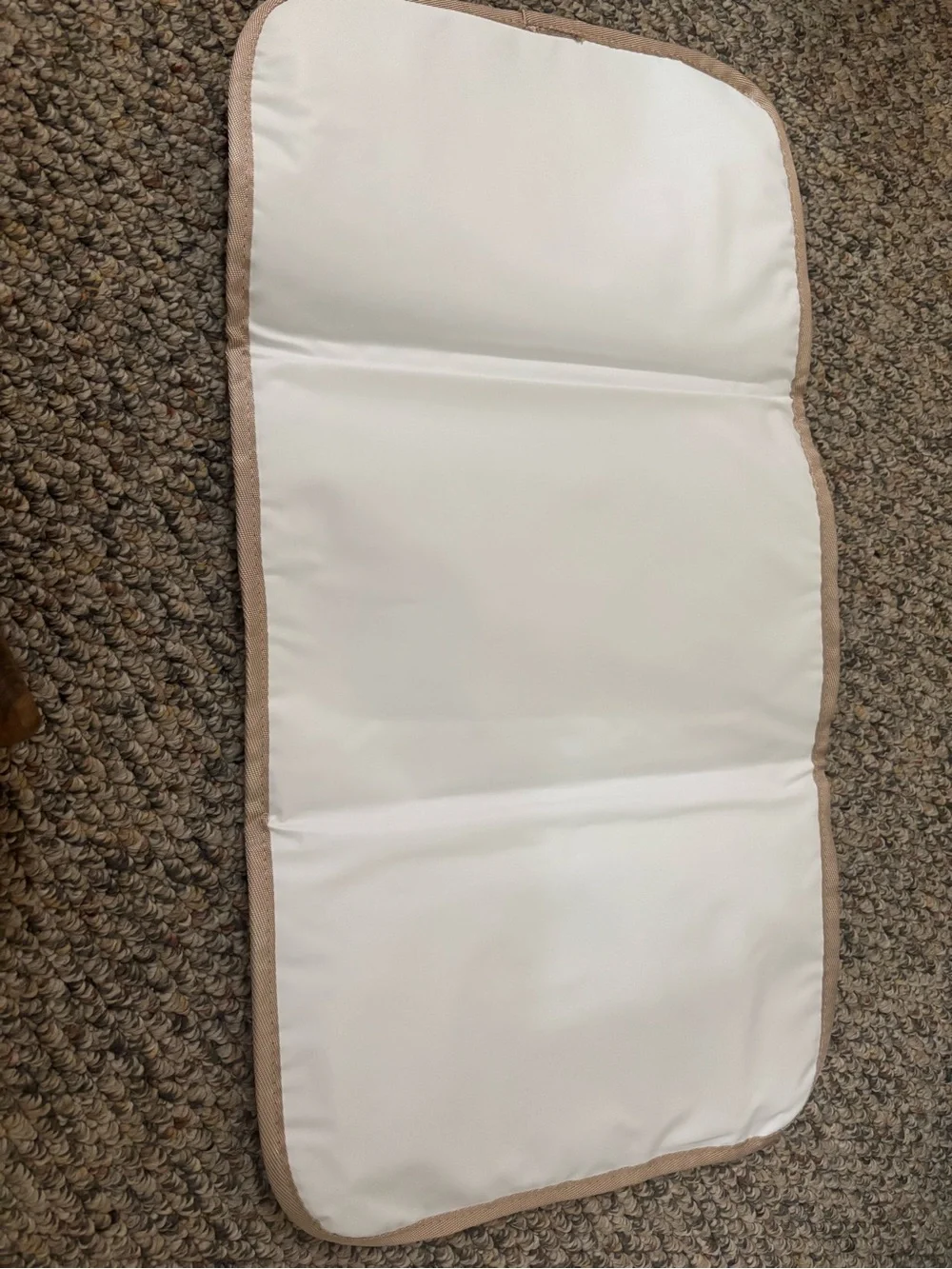 Doensal Beige Canvas Foldover Changing Mat